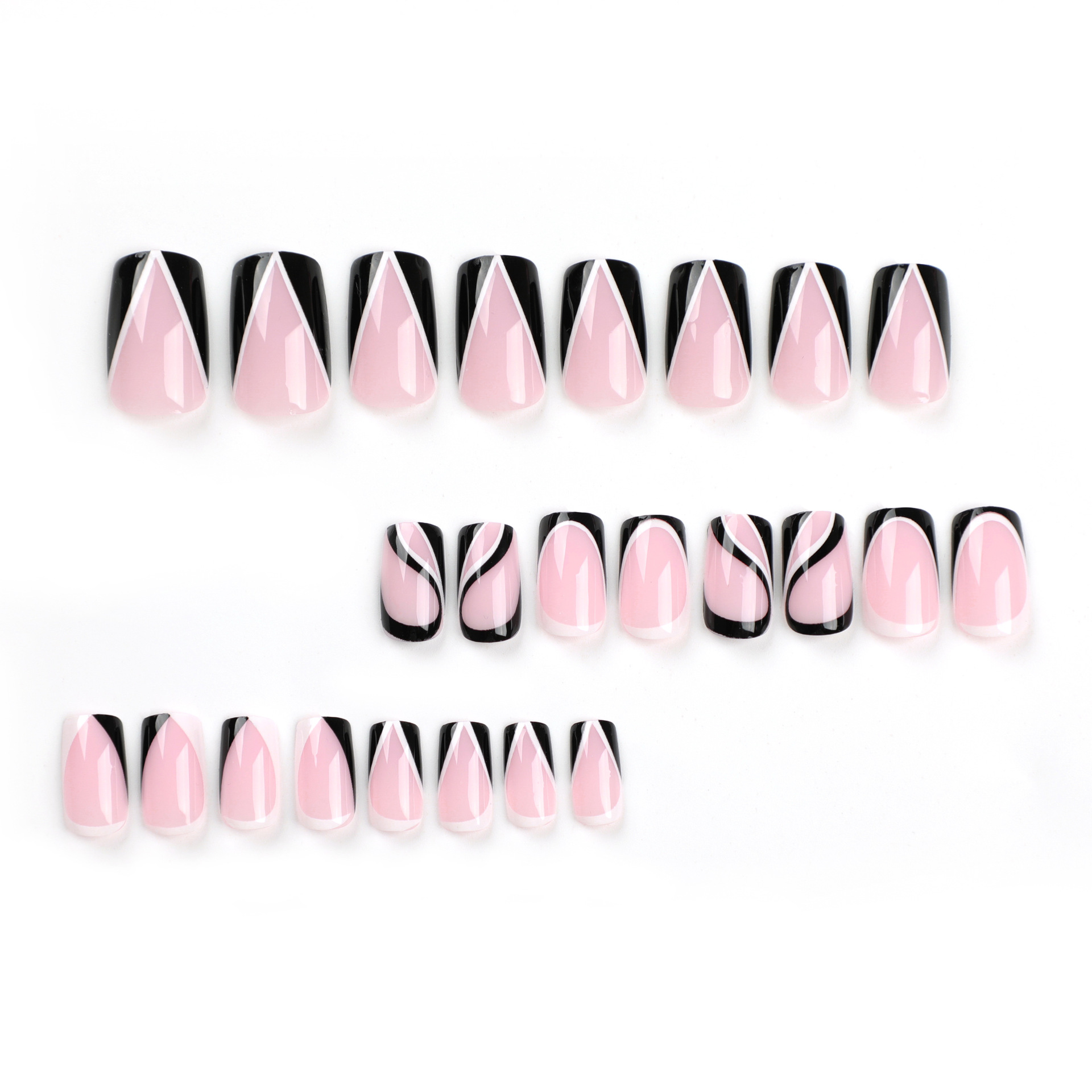 Simple Line Medium Nails