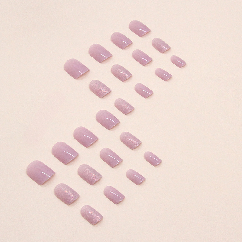 Taro purple aurora Short Nails