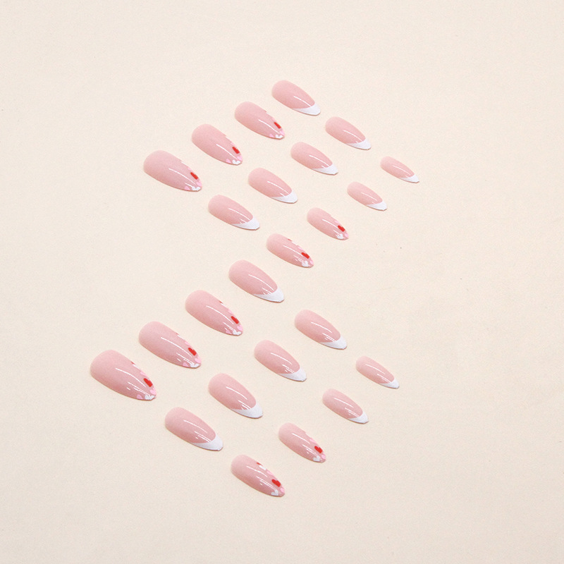 Love Heart Valentine's Day Nails