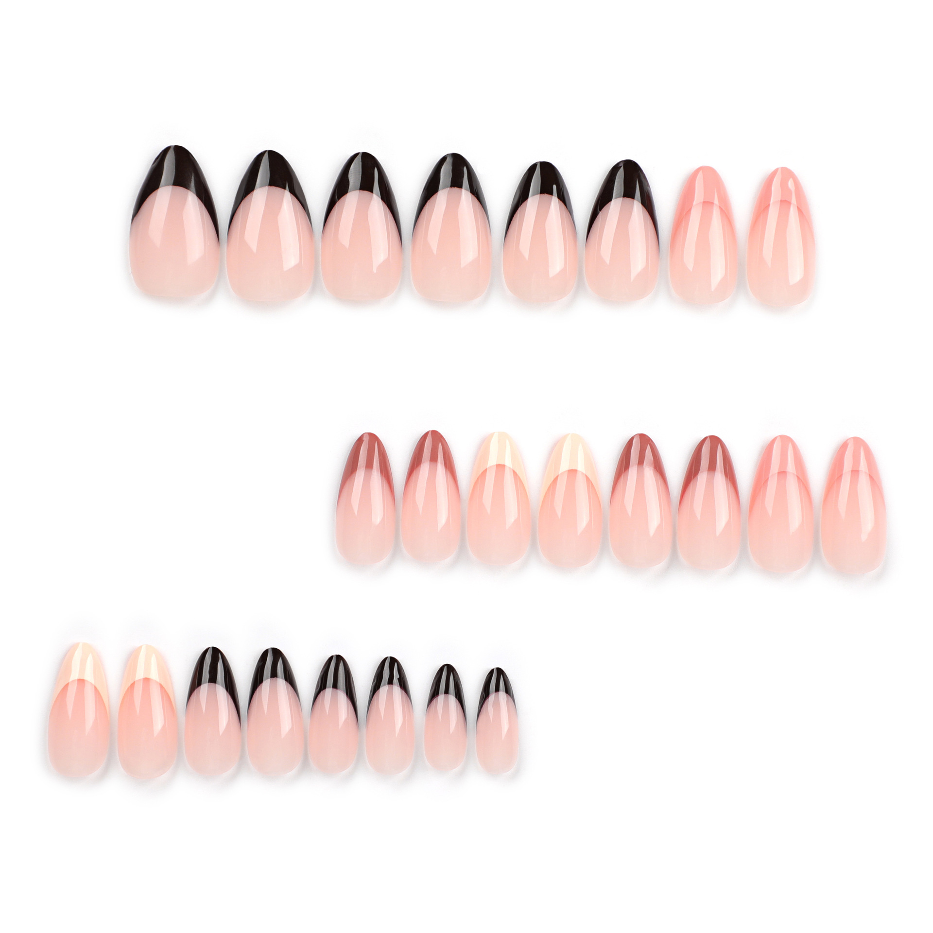 Autumn&winter French Medium Nails