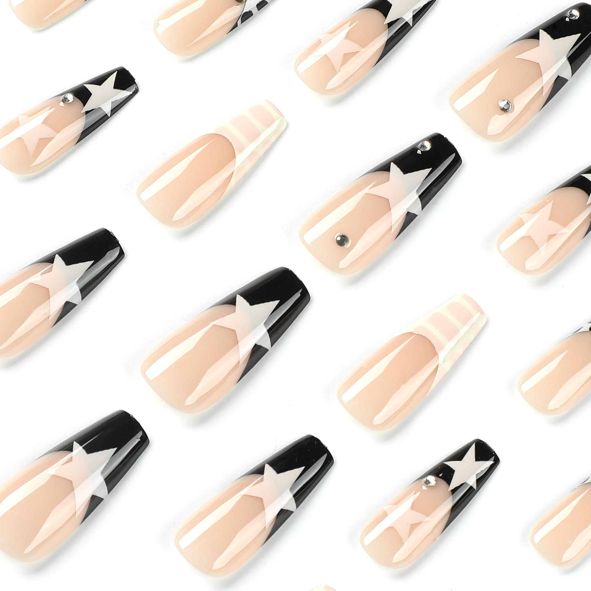 Y2K Star Long Nails