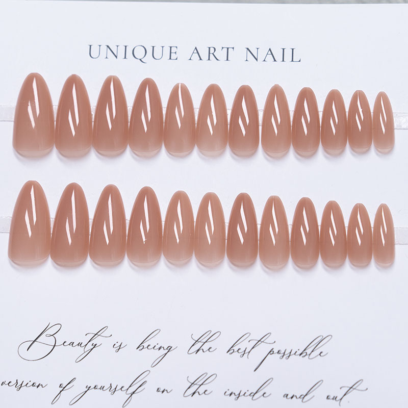 Natural Nude Long Nails