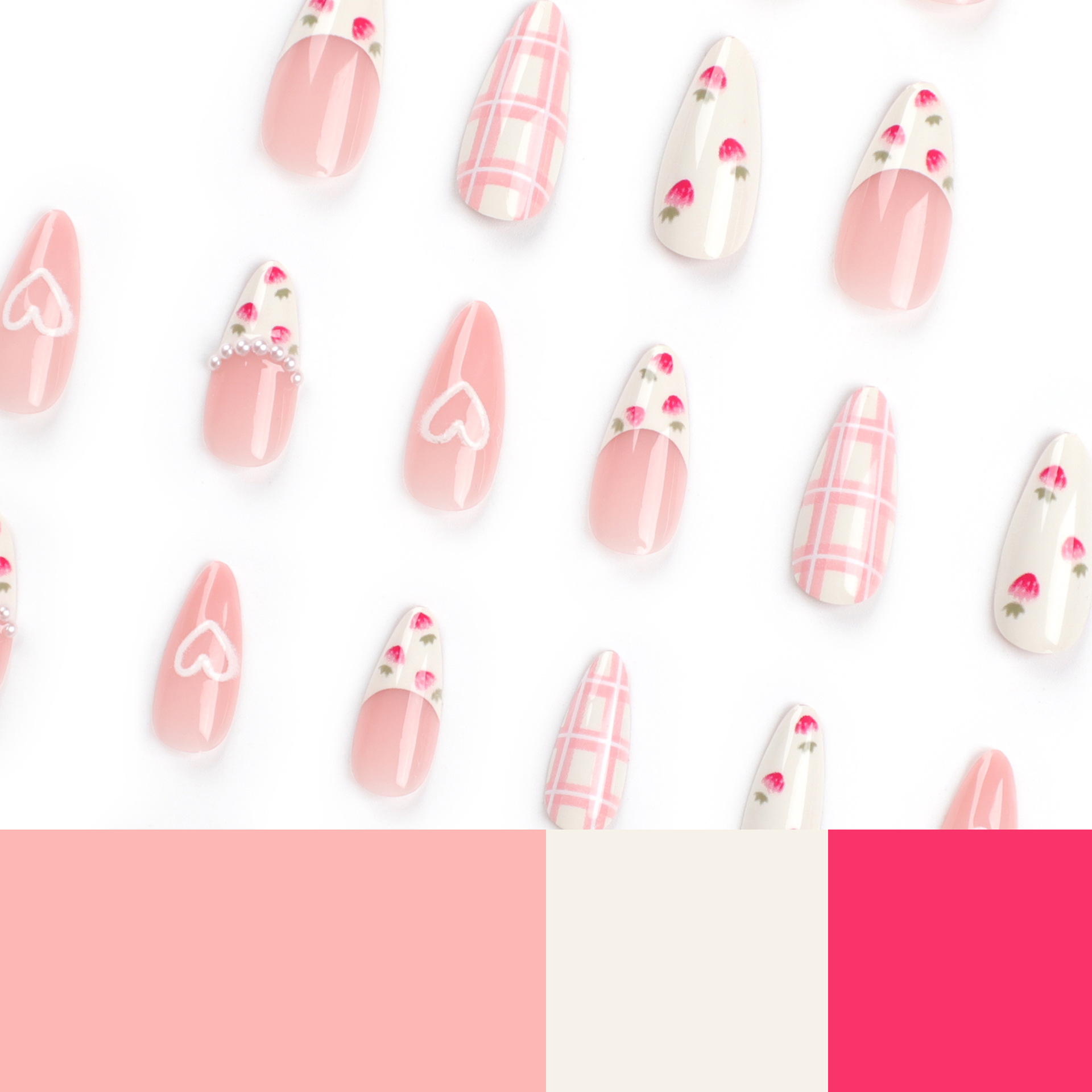 Strawberry milkshake Medium NAILS