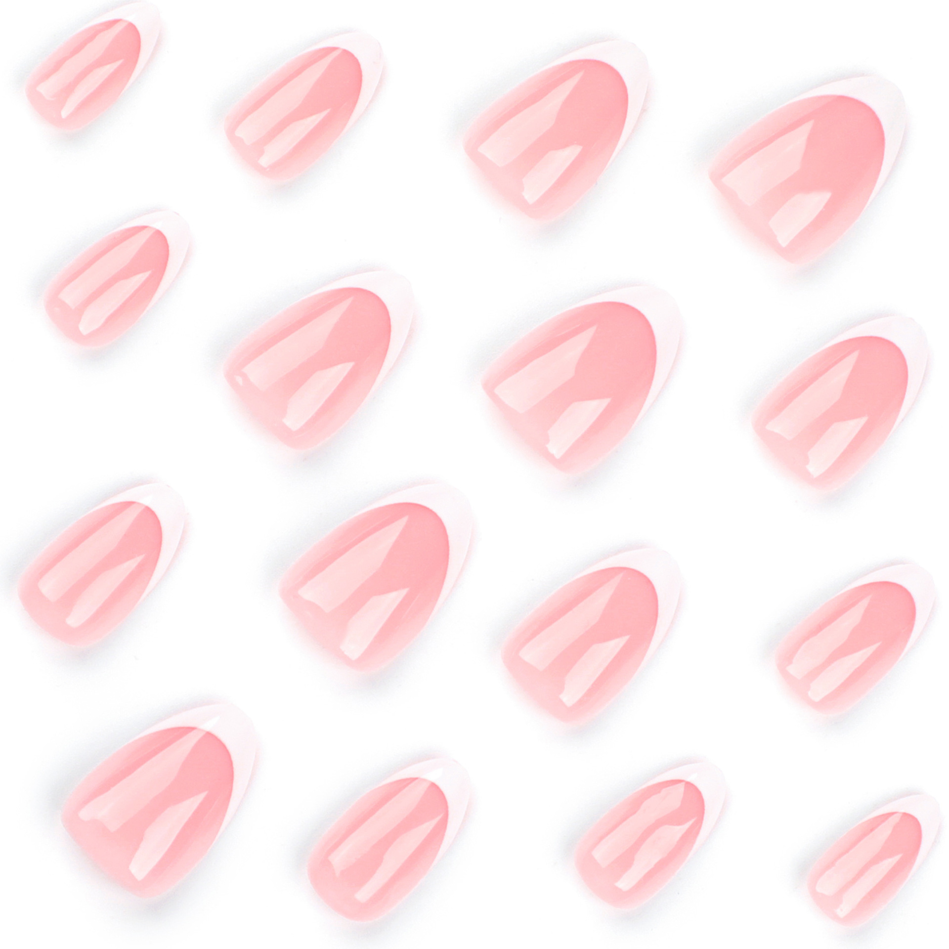 White French Tip Short Nails