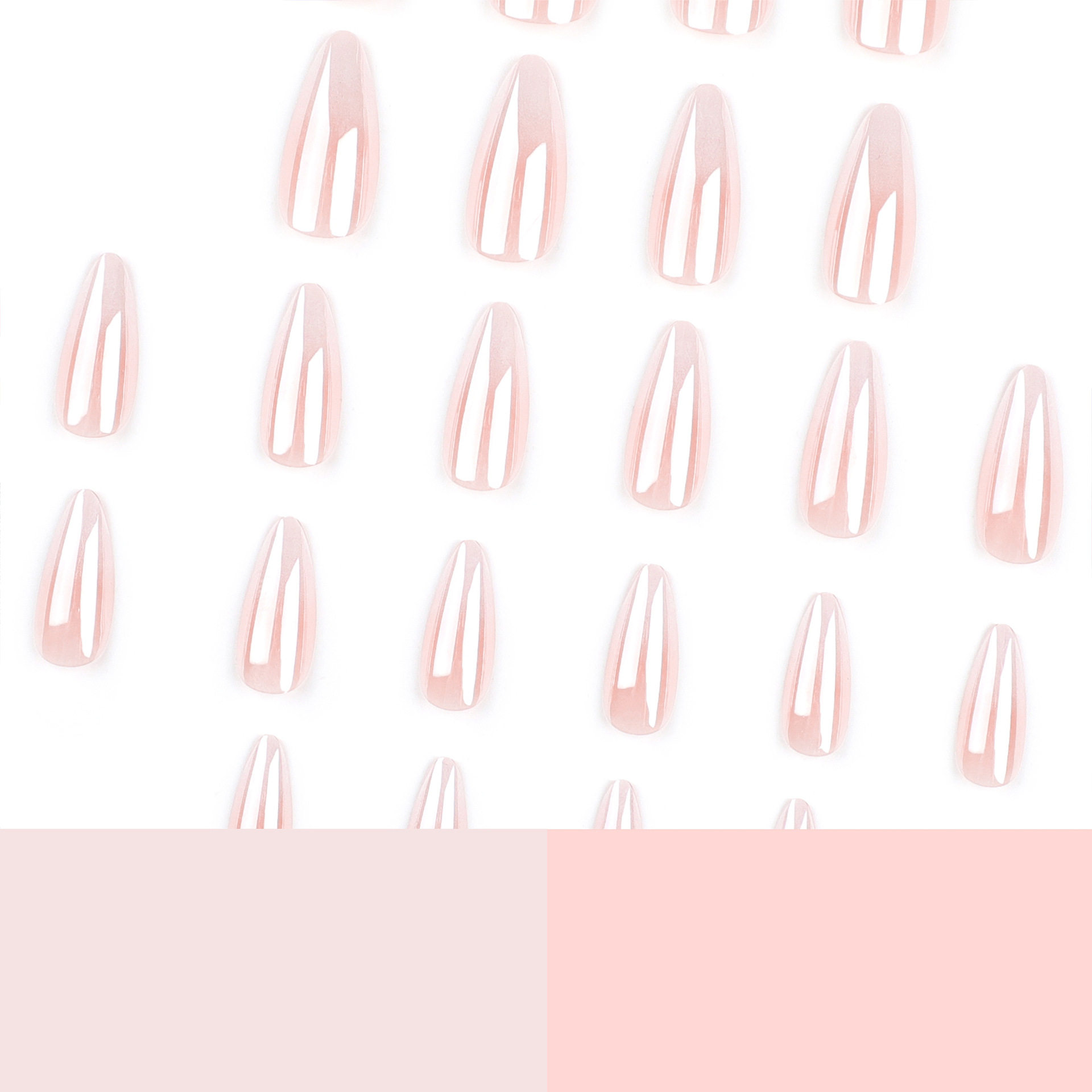 Glazed Ombre Pink Mdium Nails