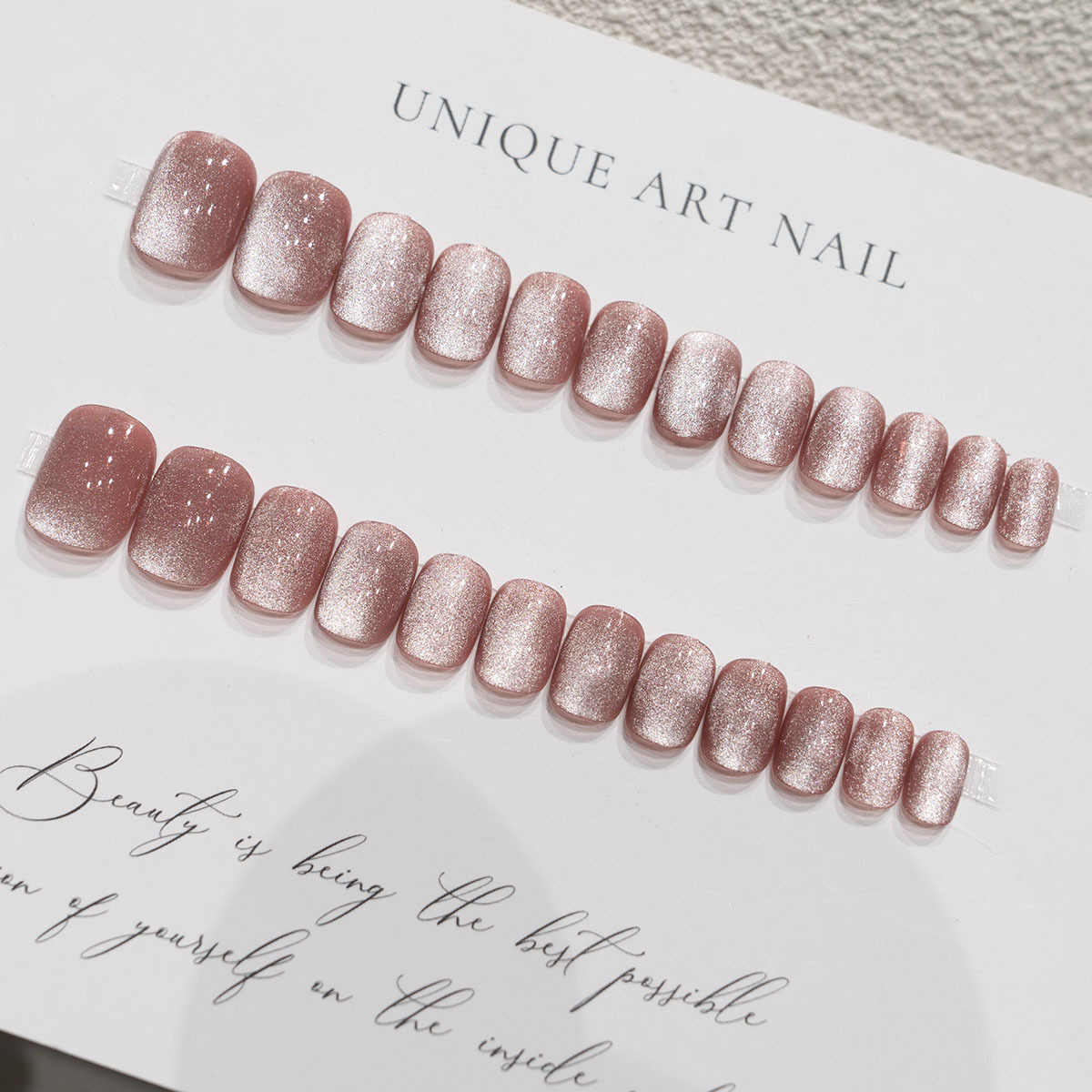 Sparkling Short Nails