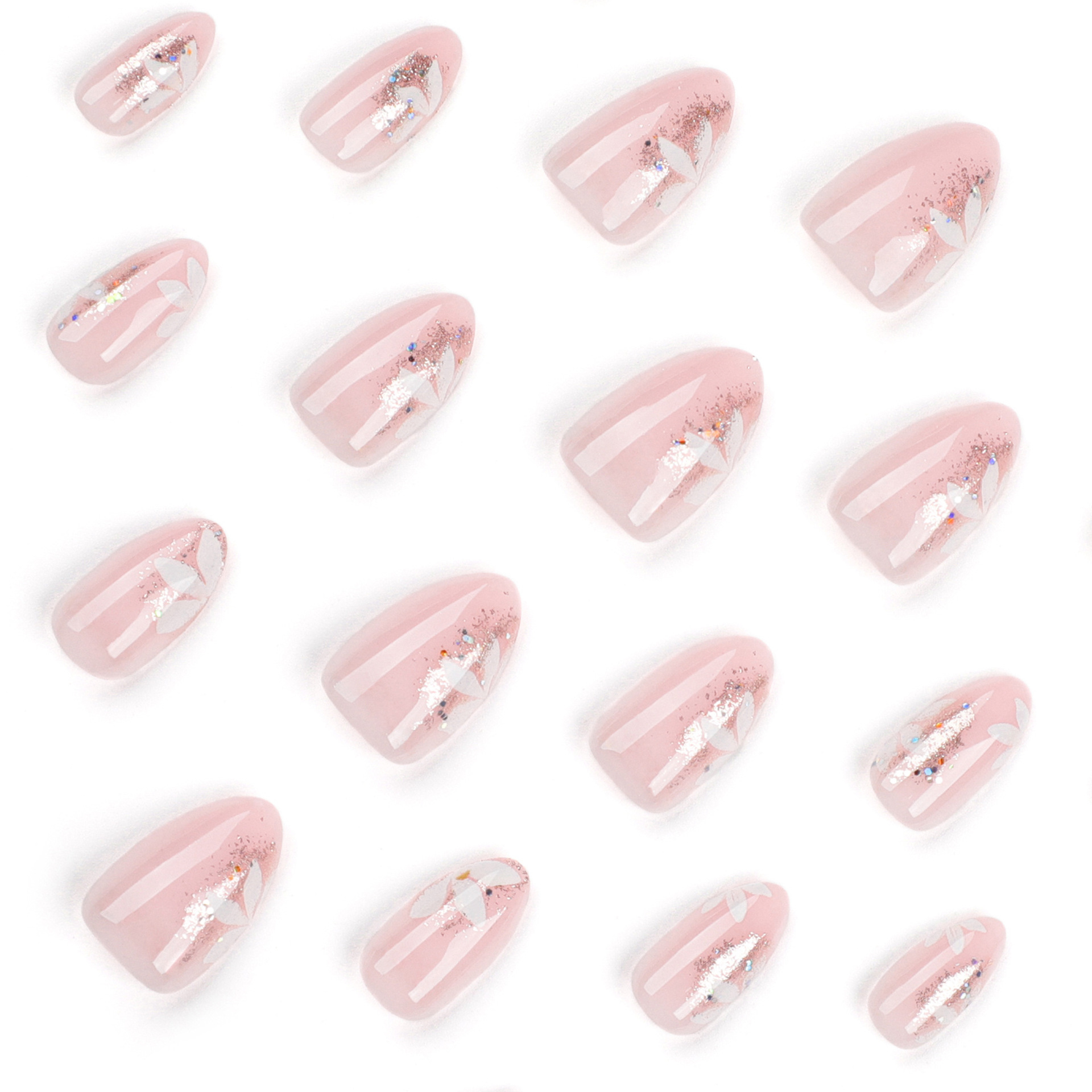 Glitter flower Medium NAILS