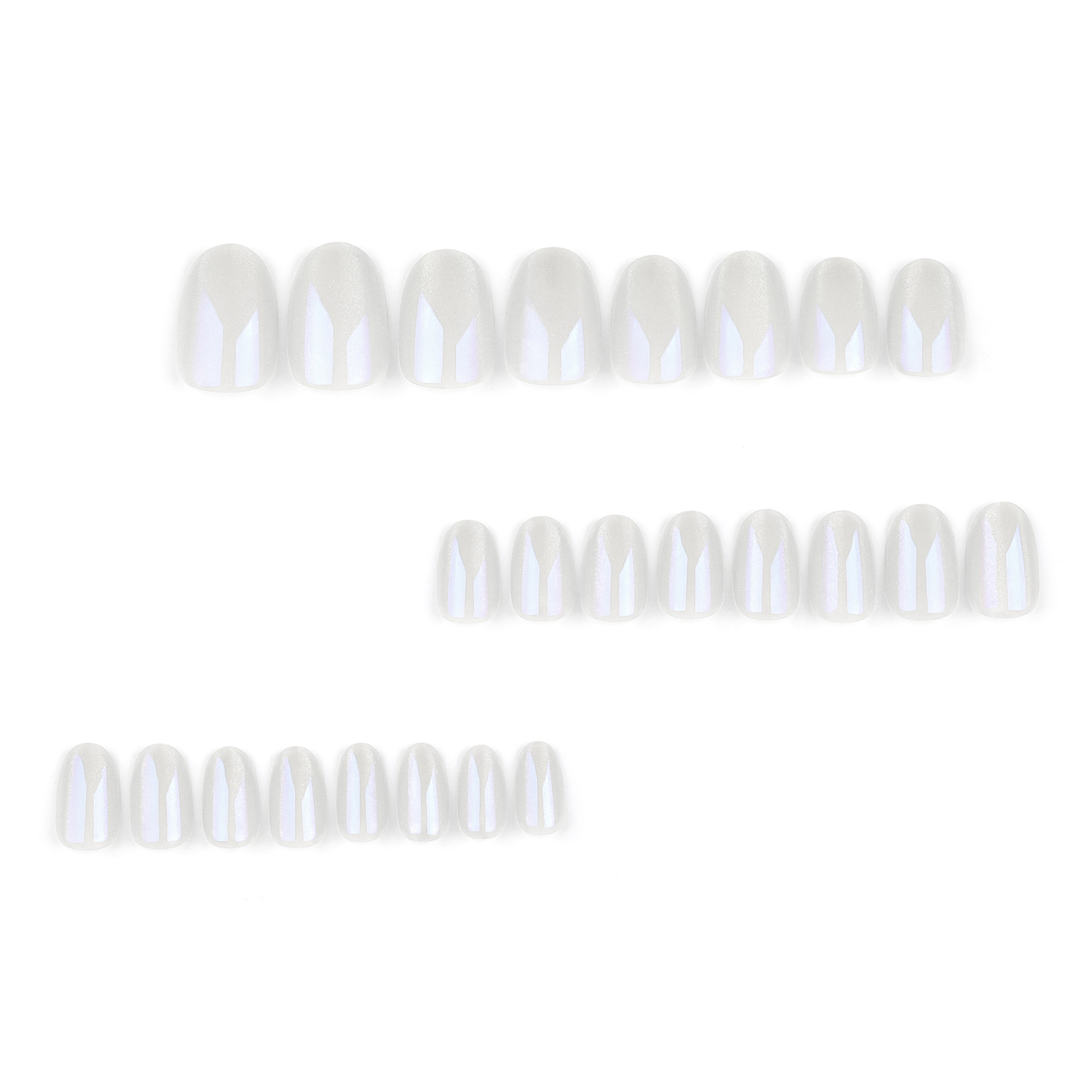 Auroral Light Blue Short Nails