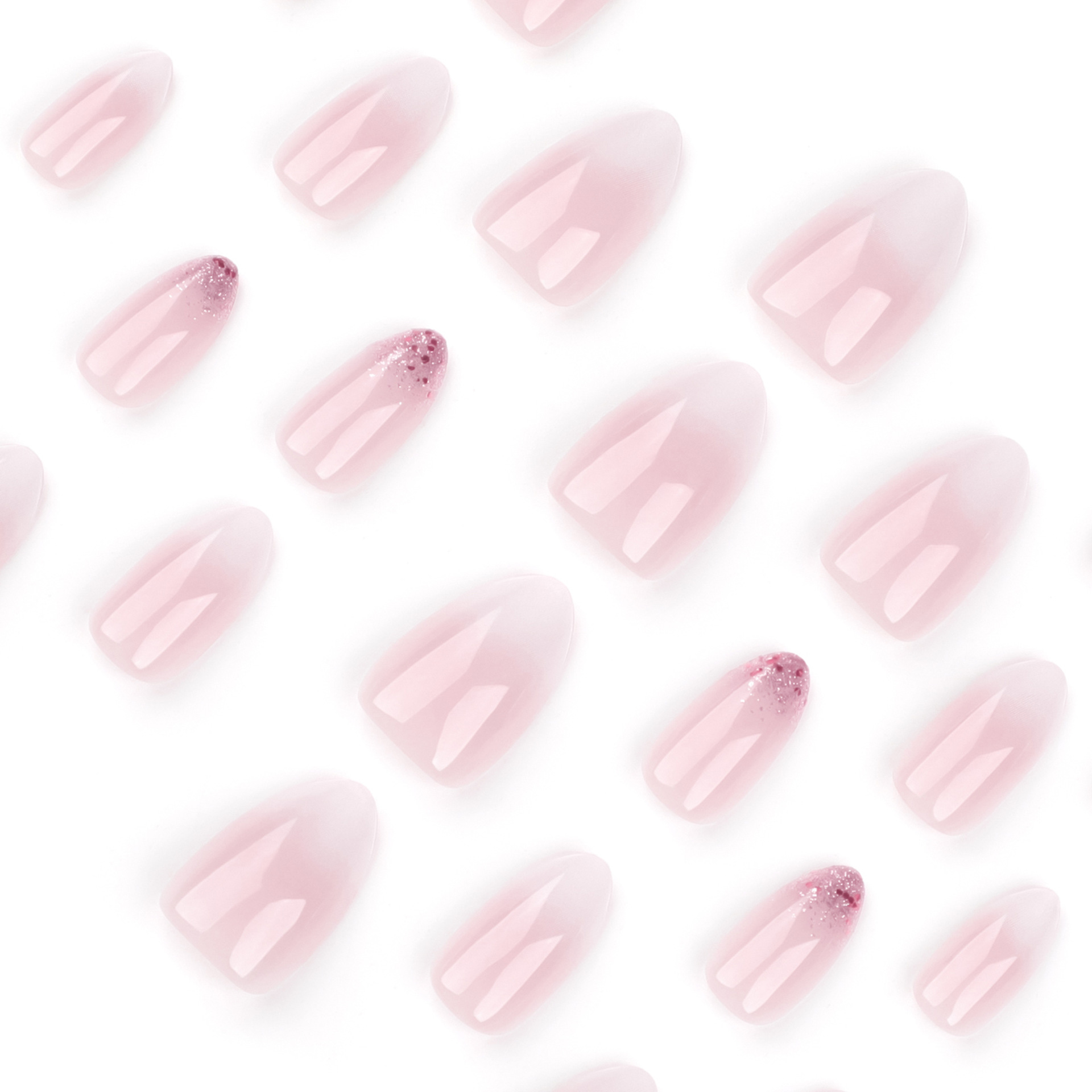 Ombre Pink Medium Nails