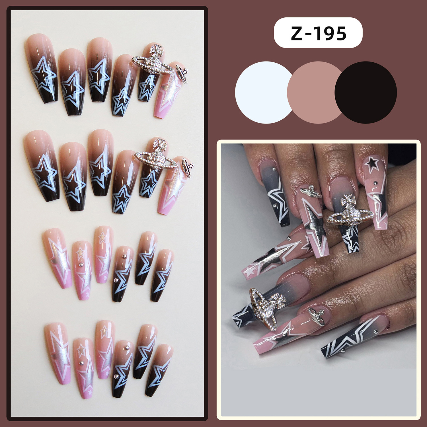 Chrome Hearts Long Nails