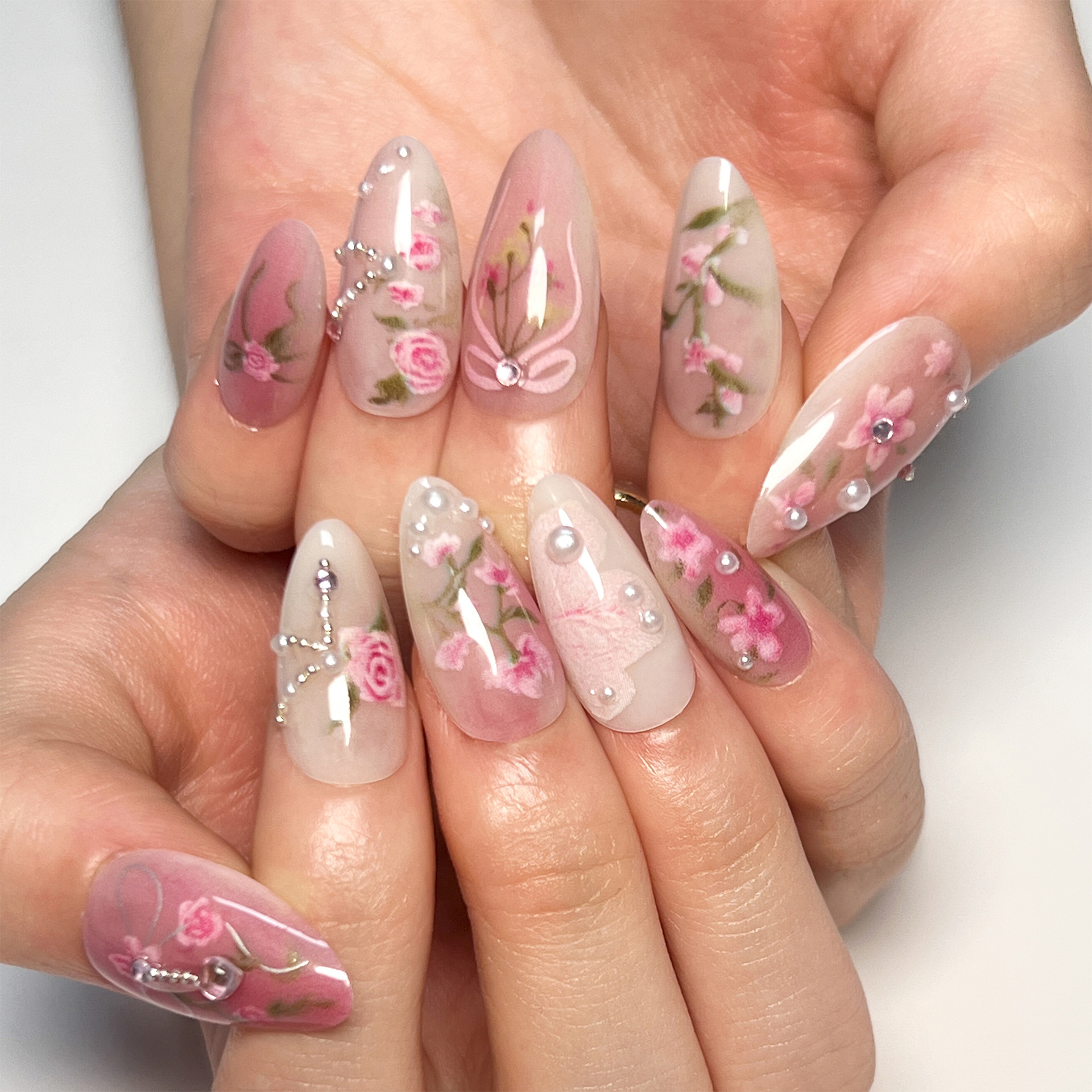 Peach Blossom Medium Nails