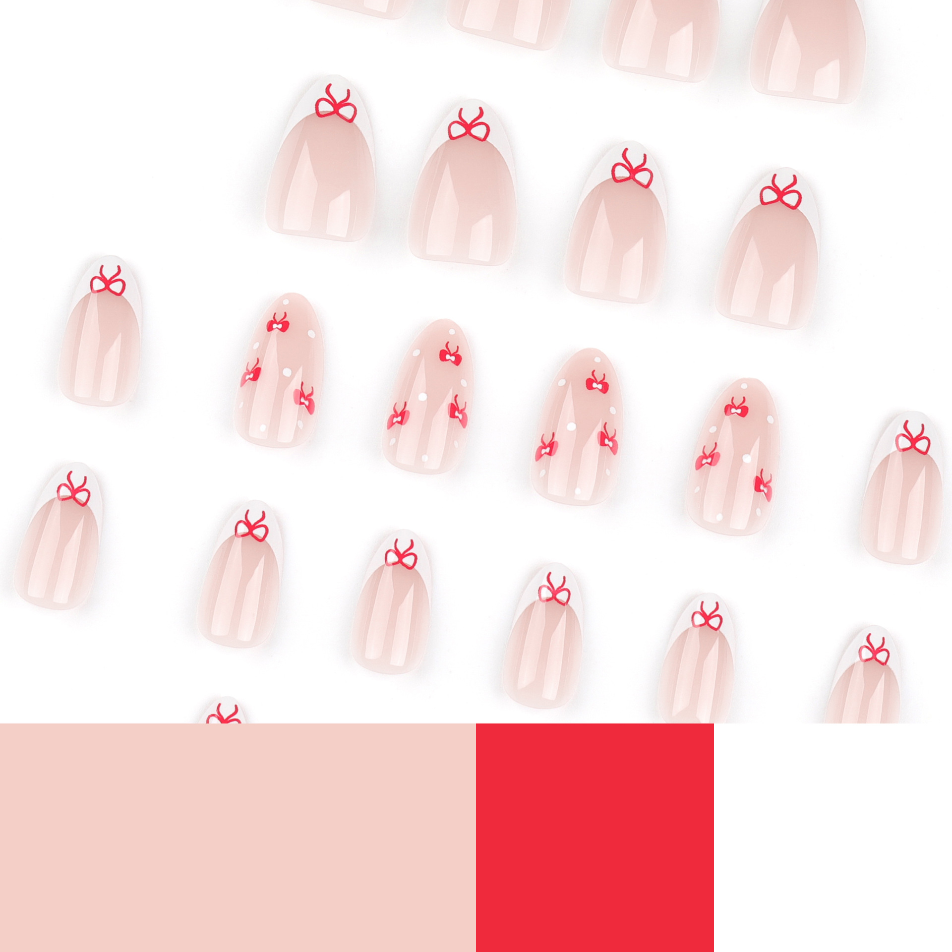 French Bow Medium Nails