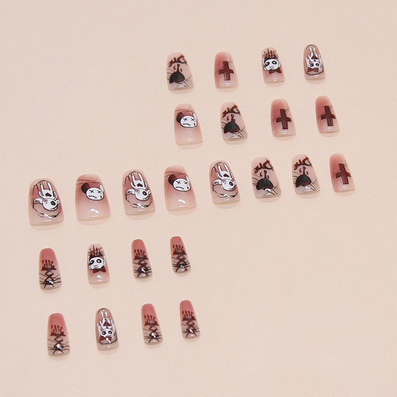 Freaky Rabbit Halloween Medium Nails