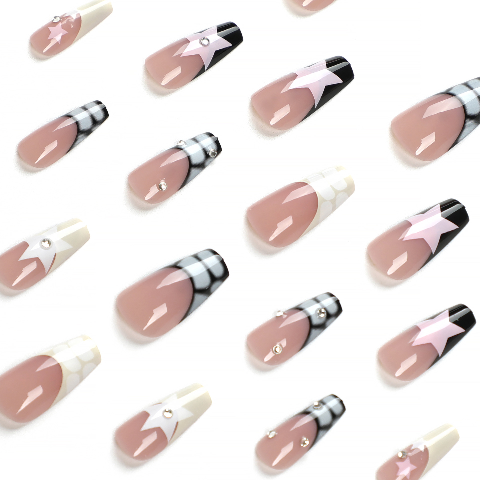 Y2K French Tip Long Nails