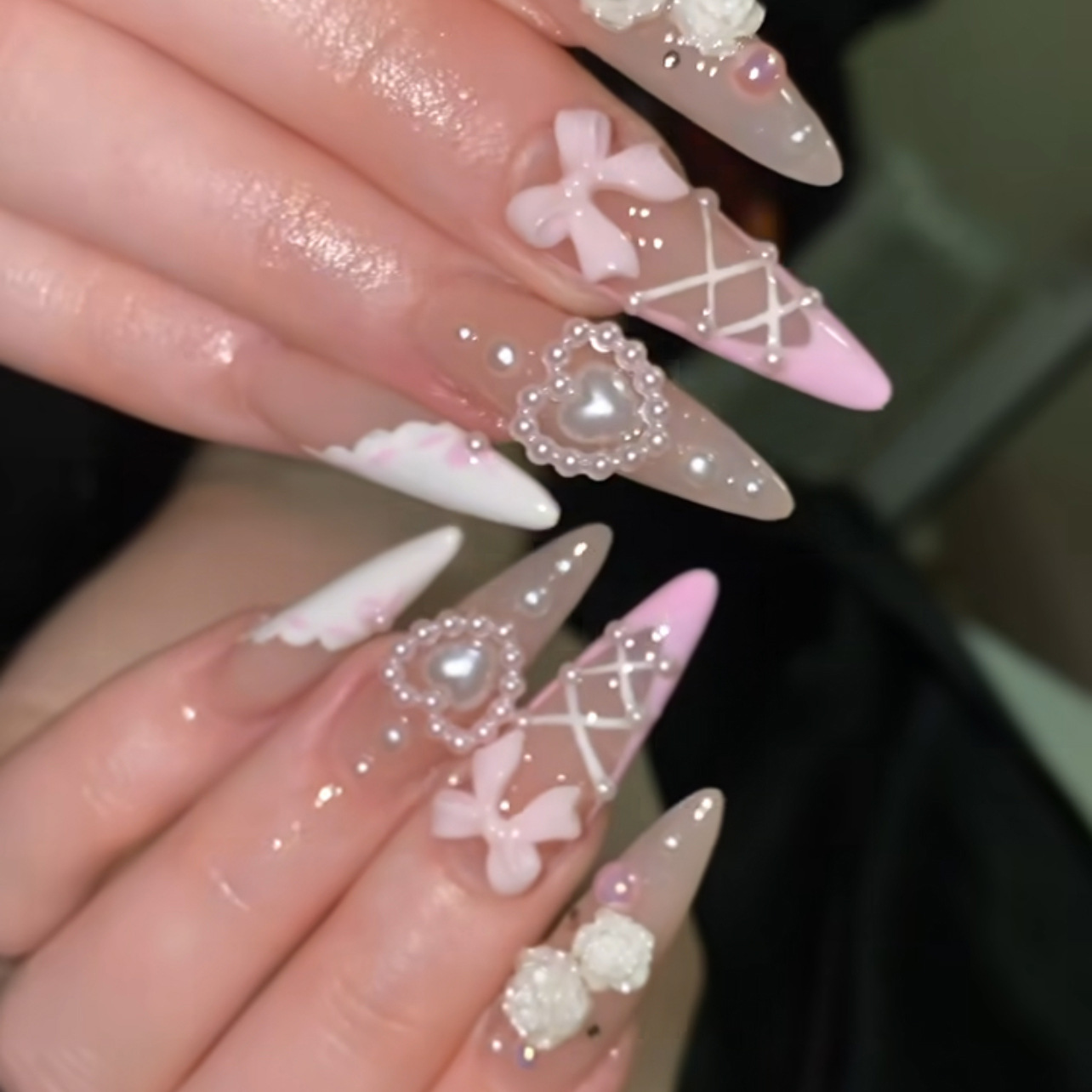 Ballet Skirt Long Nails