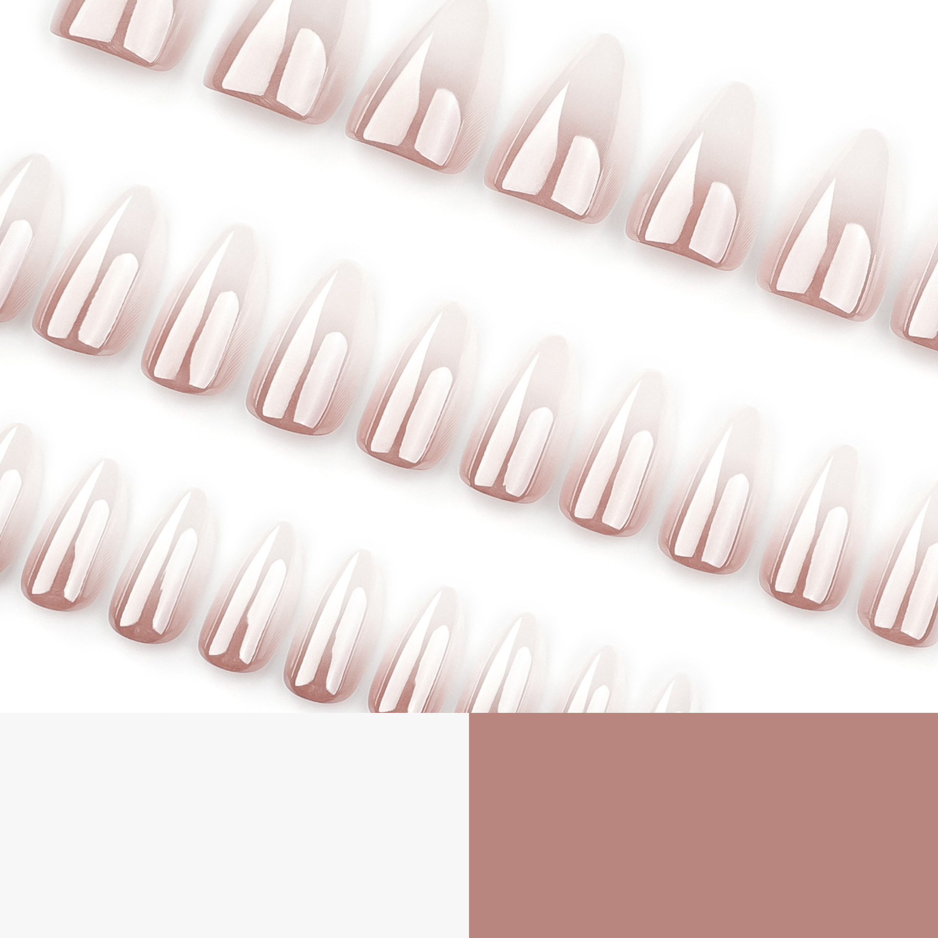 Gradient Nude Medium Nails