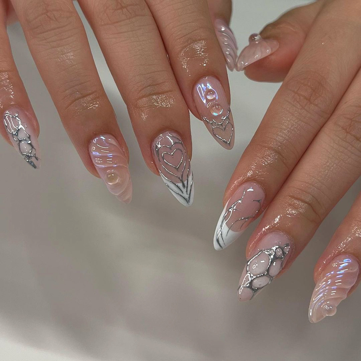 3D metal medium nails