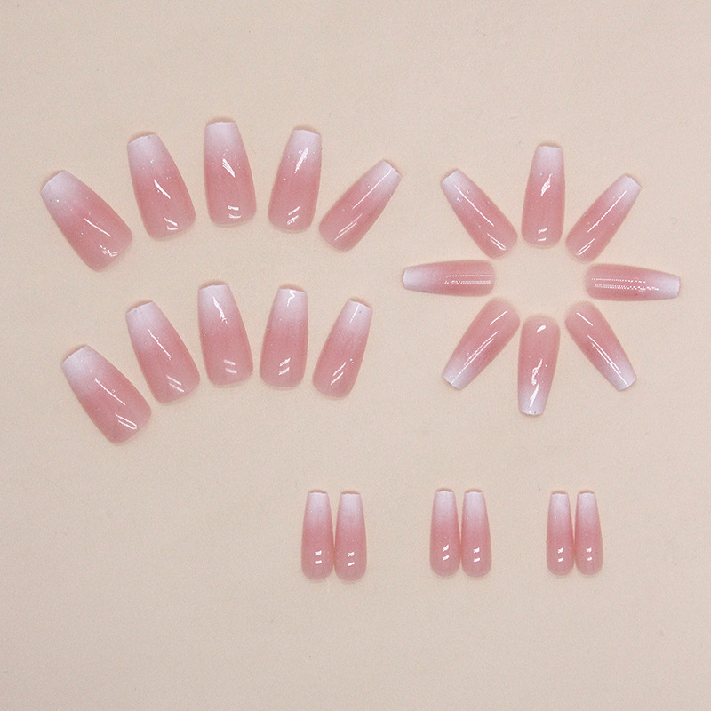 New Ombre Pink Medium Nails