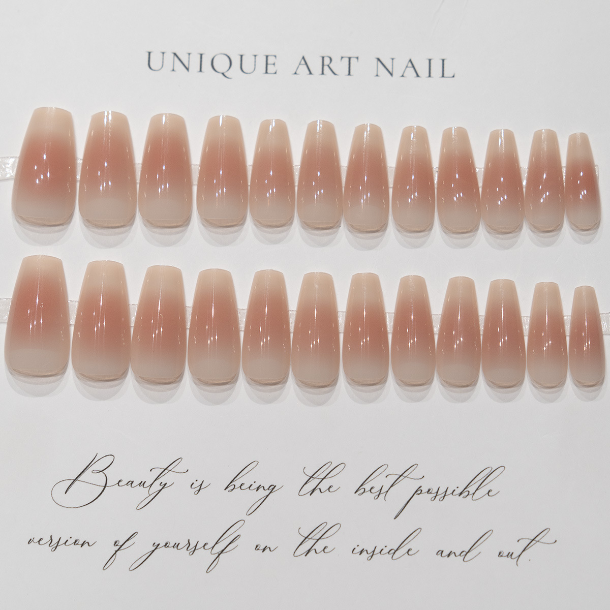 Elegant Nude Long Nails