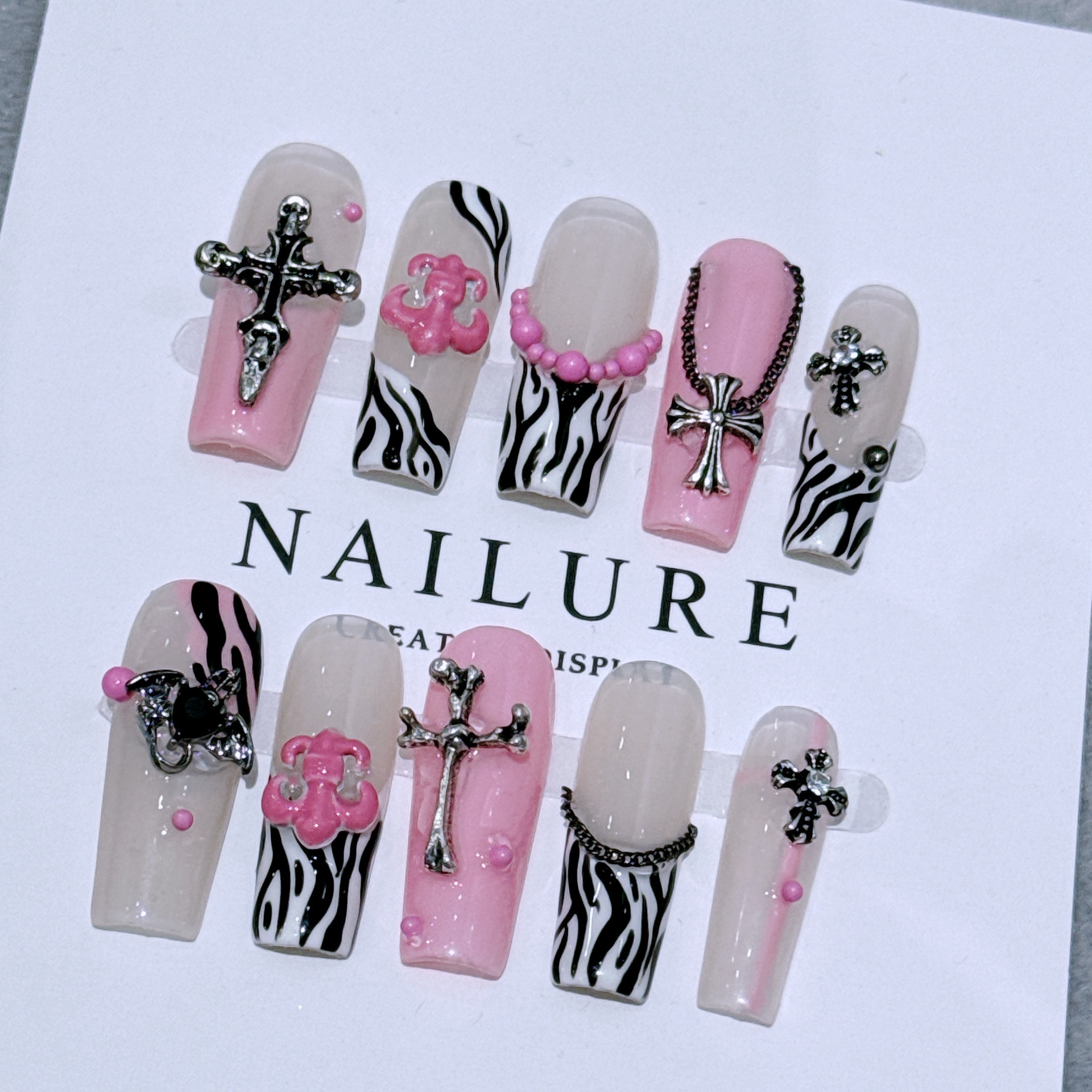 Chrome Hearts Handmade nails