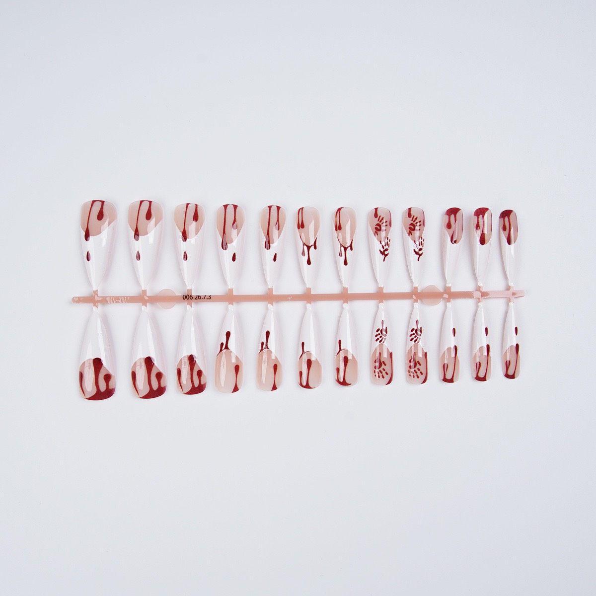 Halloween Blood Long Nails