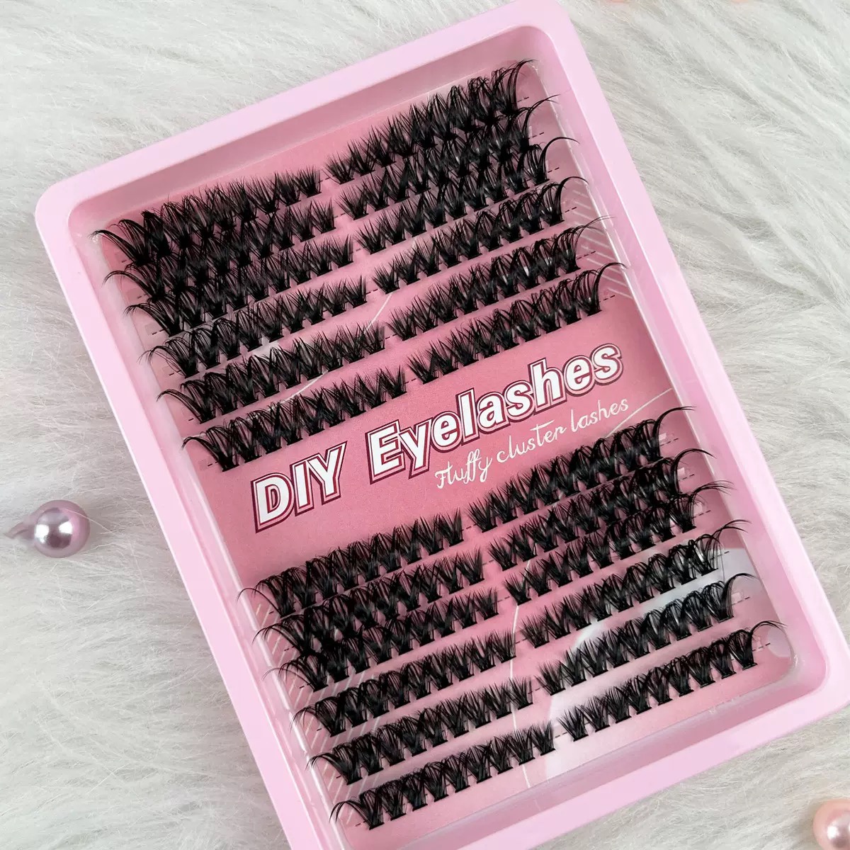 DIY false eyelash single cluster 80P thick and curly hot melt loose hair