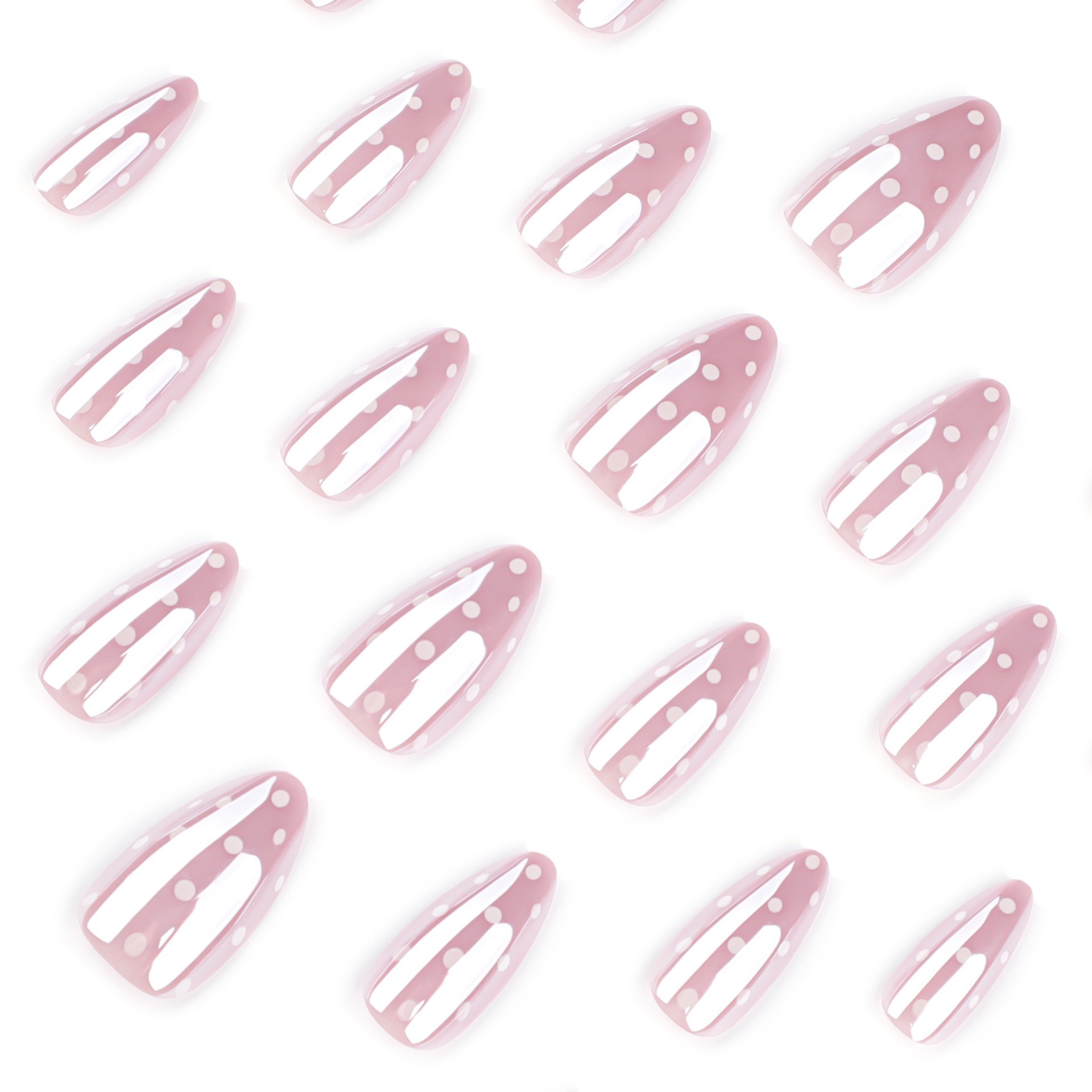 Aurora Polka Dots Medium Nails