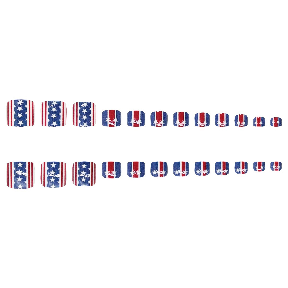 Fourth of July Toe Nails