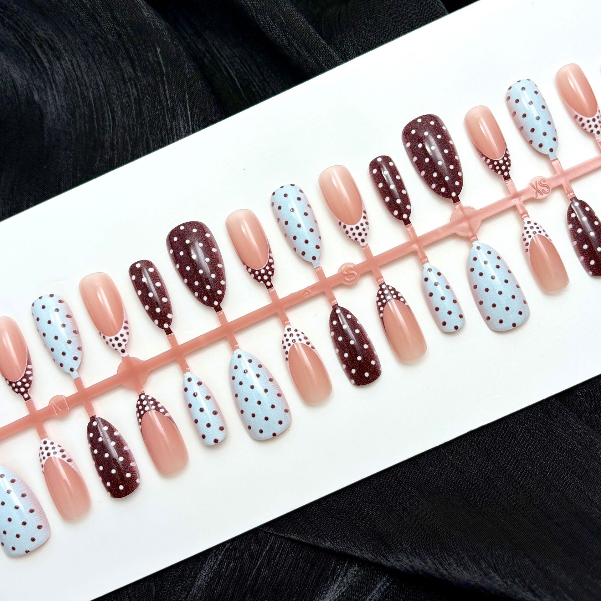 Coffee Mint Medium Nails