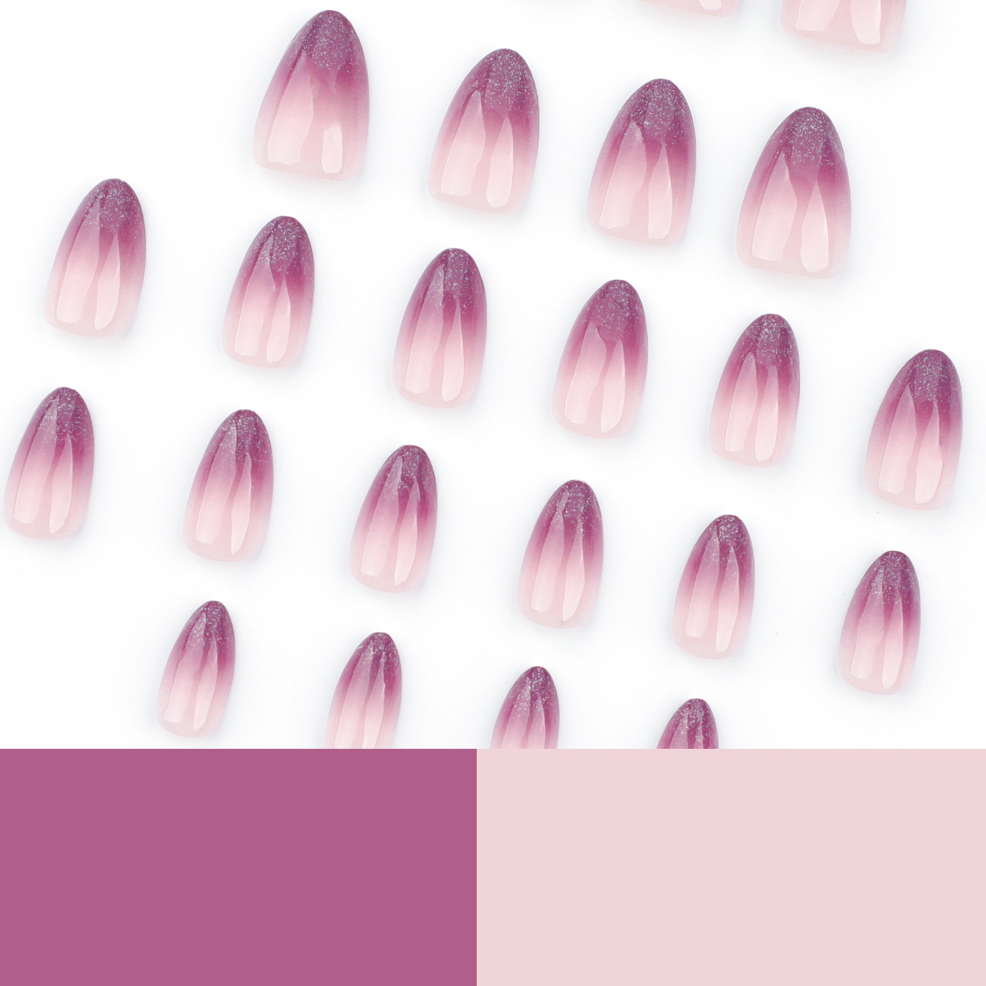 Ombré Purple Medium Nails