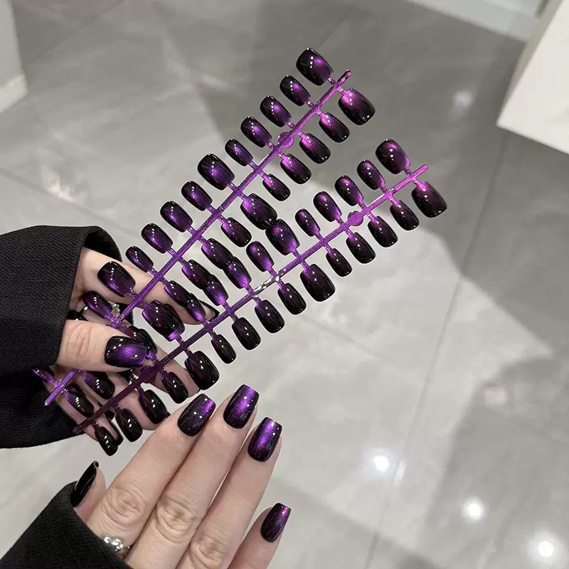 Dark Purple Medium Nails 30Pcs