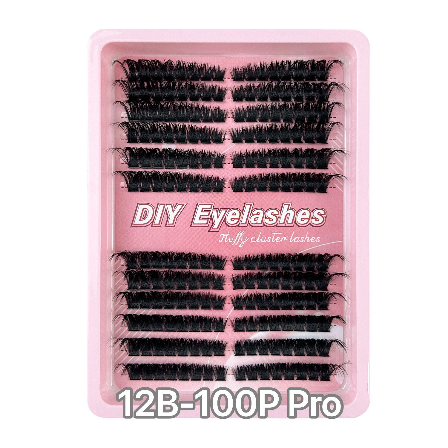 DIY false eyelash single cluster 80P thick and curly hot melt loose hair
