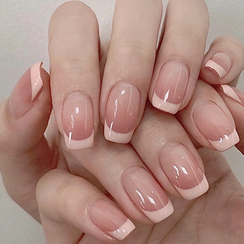 S2 ombré Nude Pink Short Nail