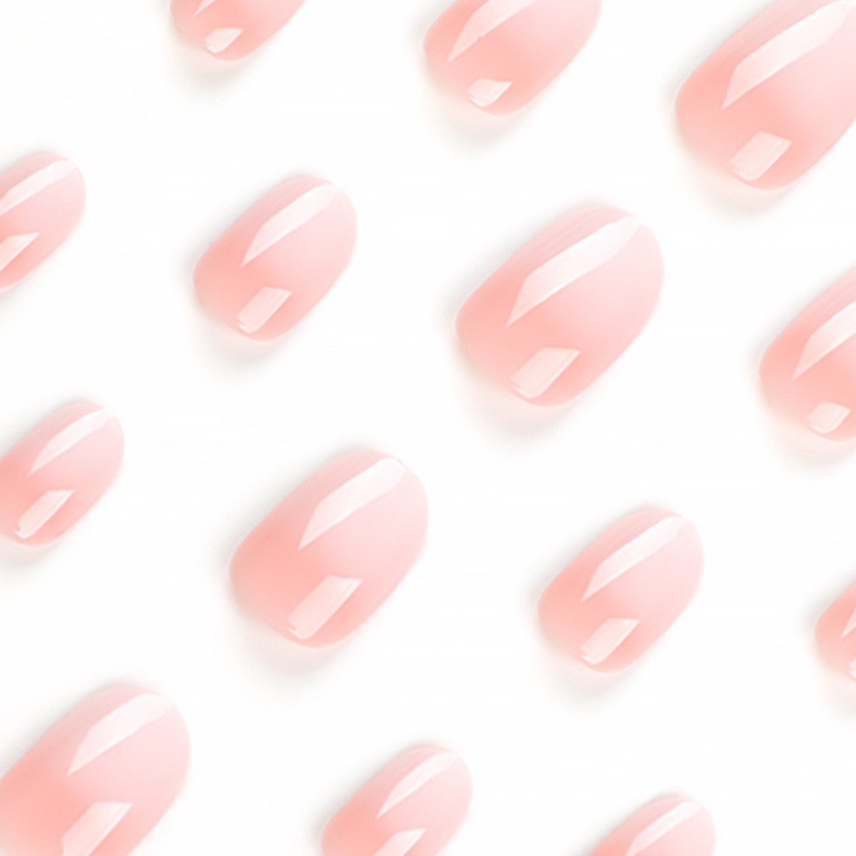 Ombré Pink Almond Medium Nails