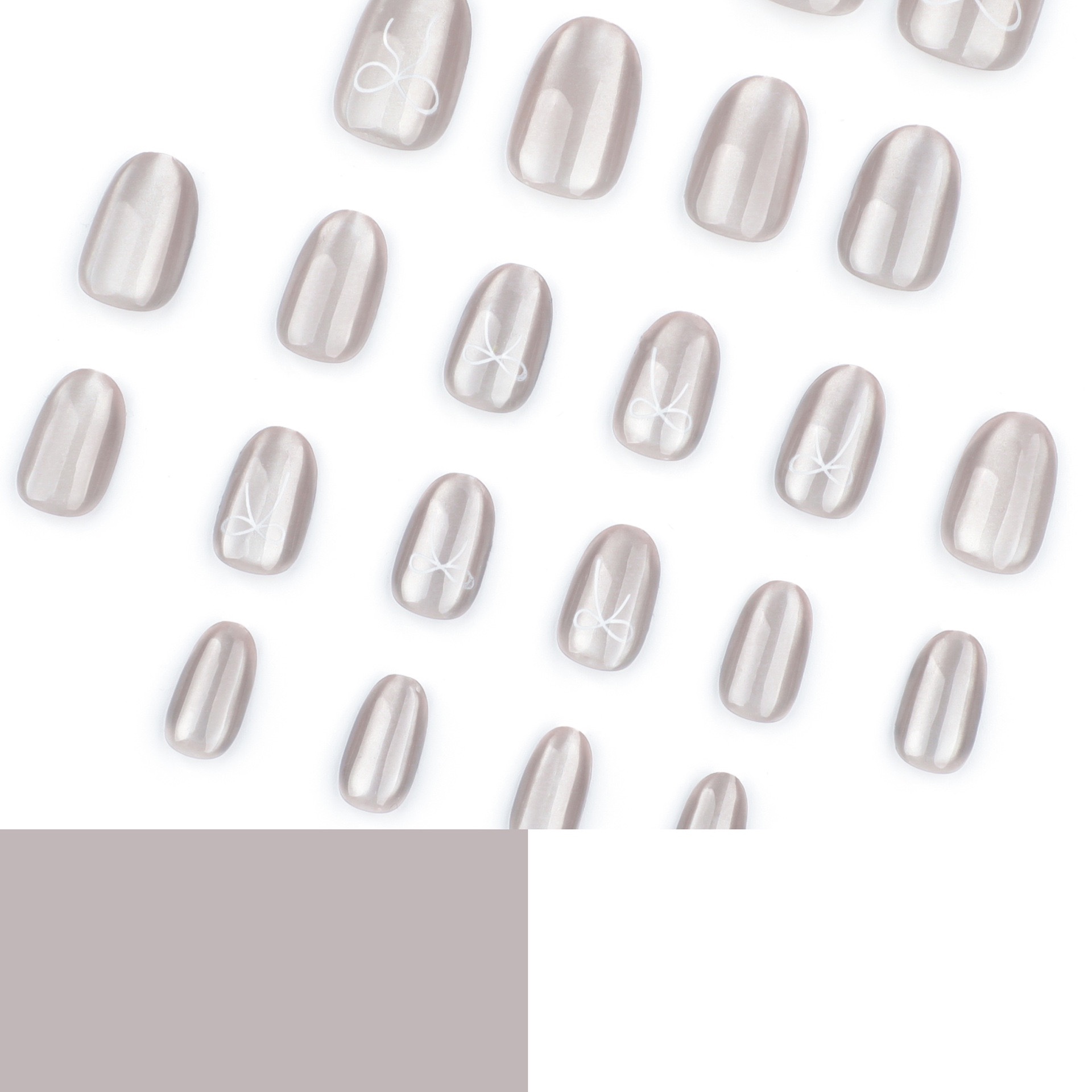 Aurora Bow Medium Nails