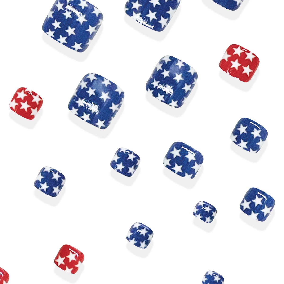 Independence Day Toe Nails