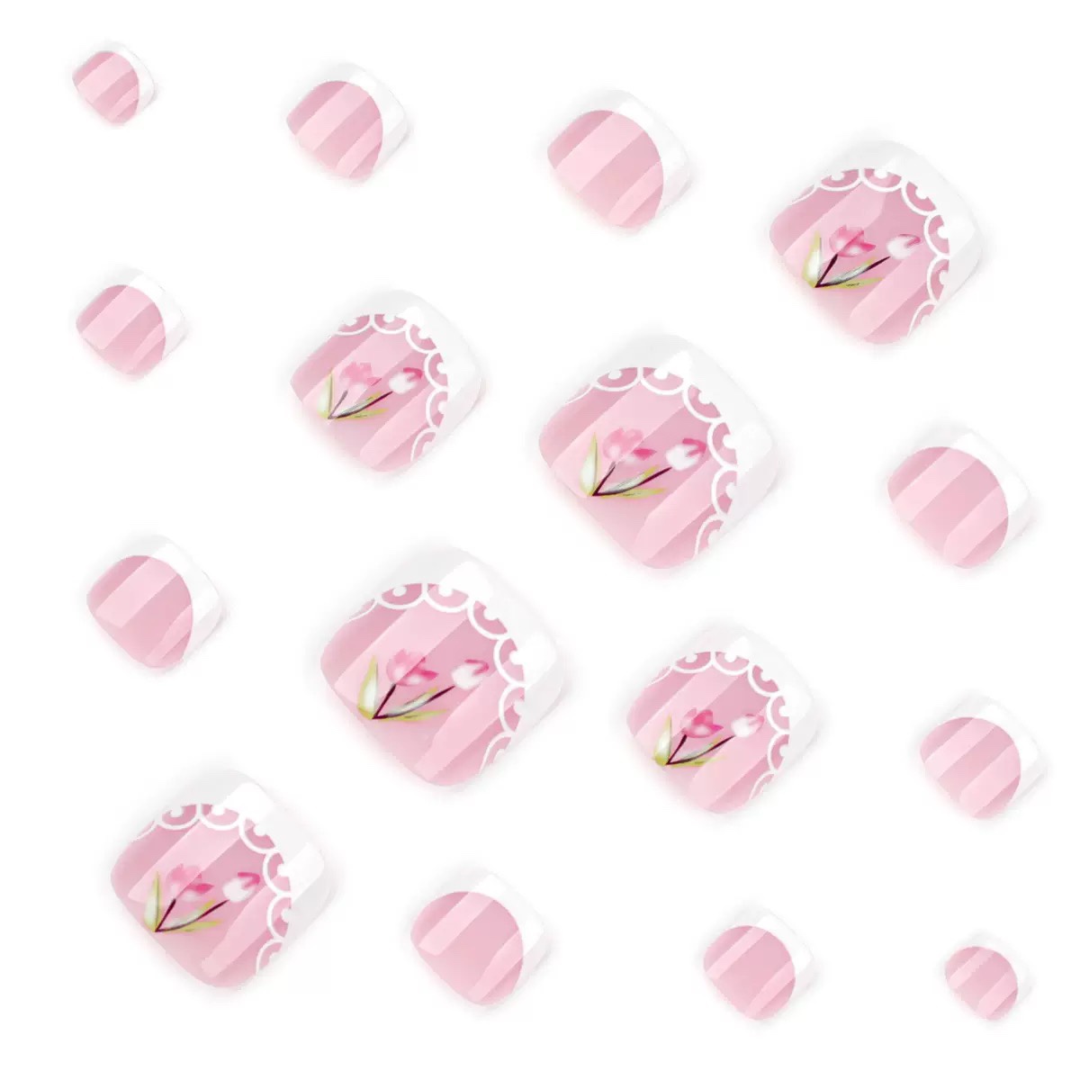 Tulip Toe Nails