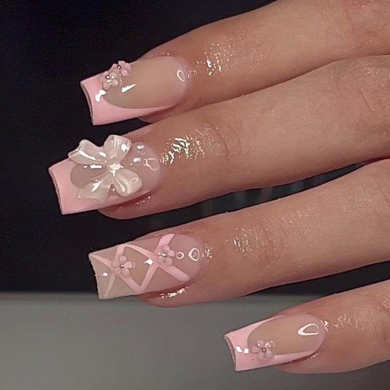 Pink Lady Medium Nails