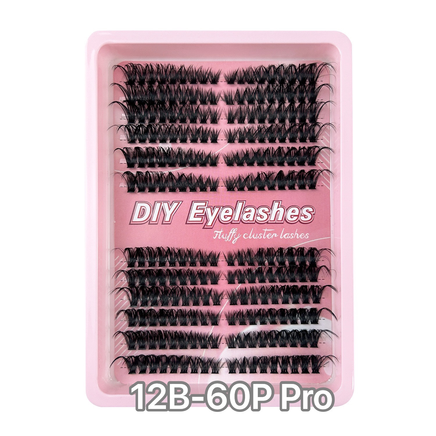 DIY false eyelash single cluster 80P thick and curly hot melt loose hair