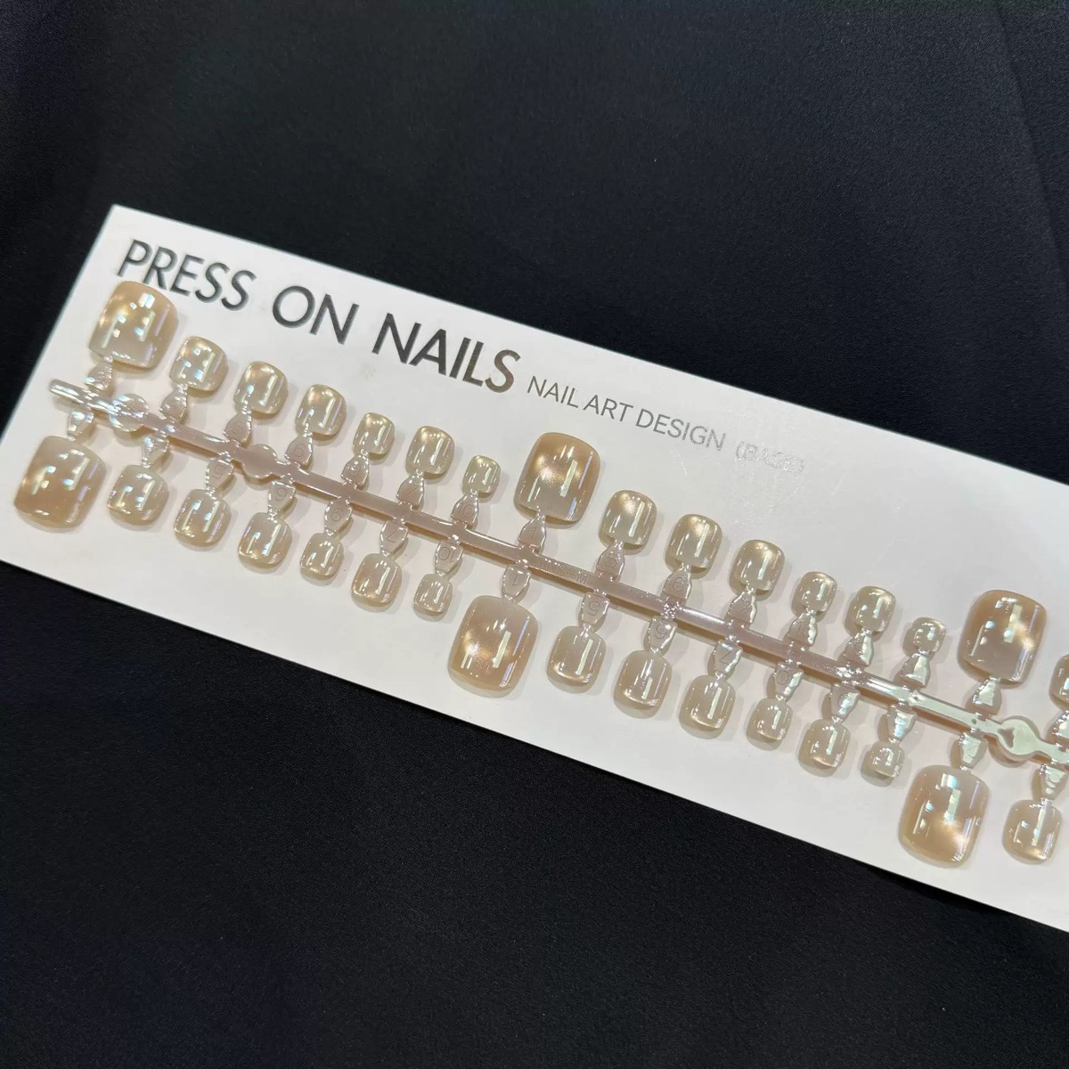 Ombré Nude Aurora Toe Nails 42pcs