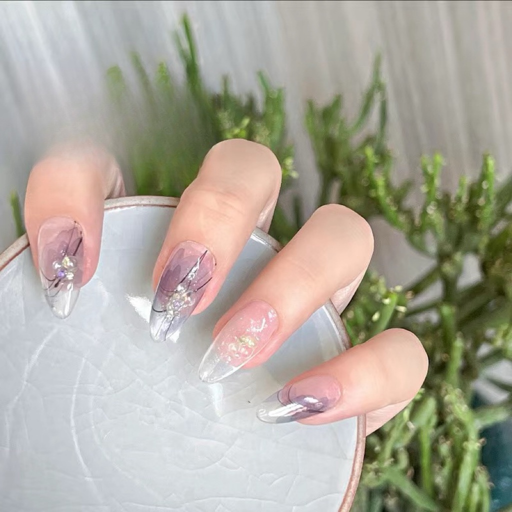 Spring Blue wind chime Handmade Nails