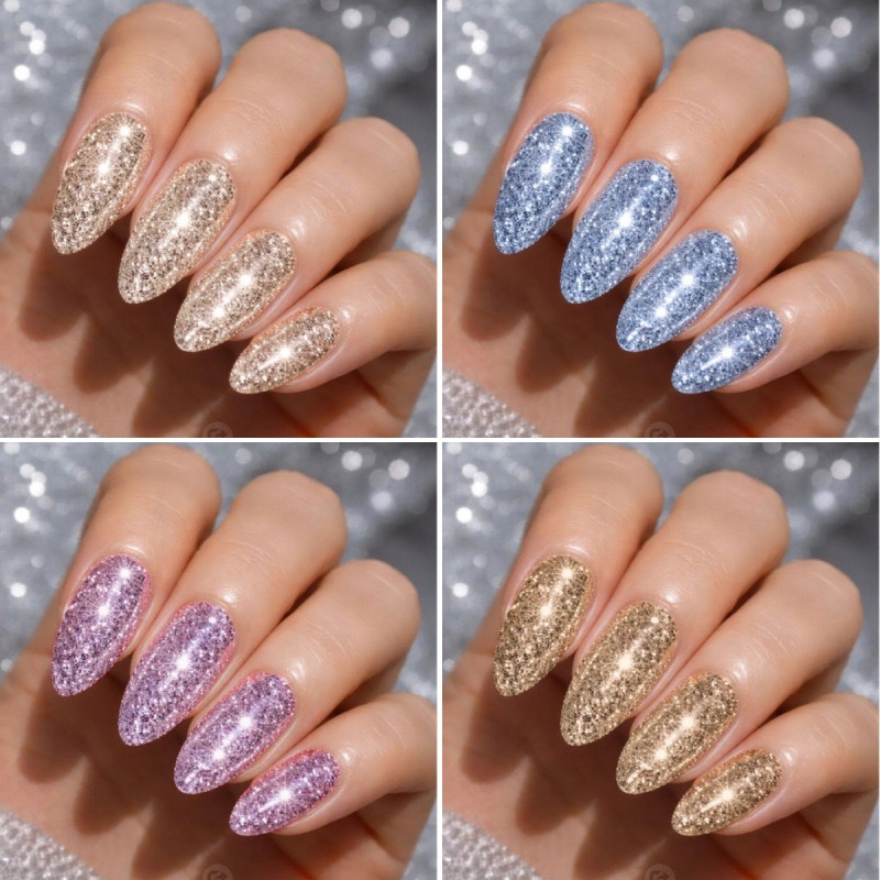 Glitter Medium Nails