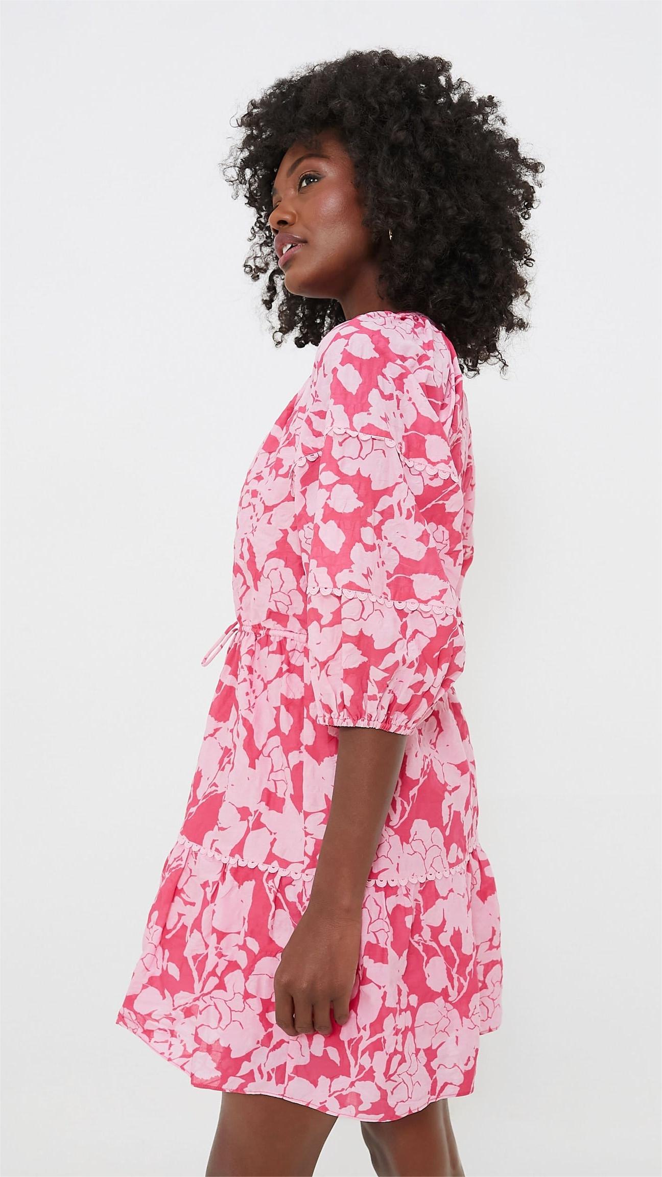 🎁💝Pink Floral Matilda Mini Dress