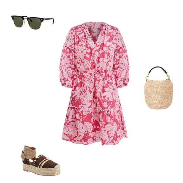 🎁💝Pink Floral Matilda Mini Dress