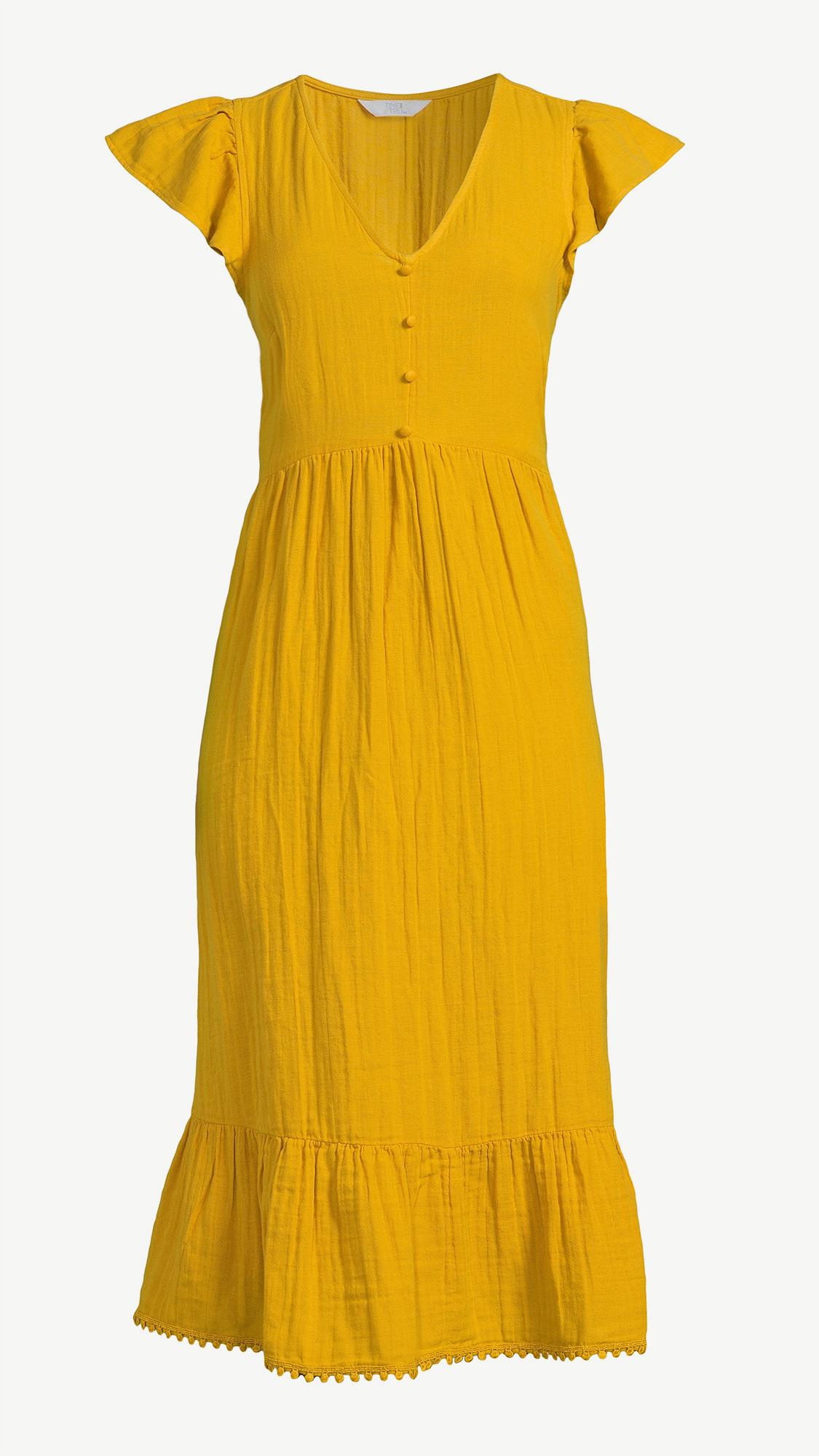 🎁💝Women's Flutter Sleeve Midi Dress