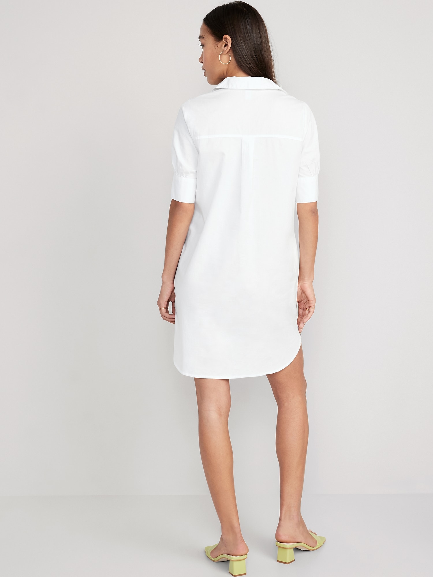 SHORT-SLEEVE SHIRT DRESS (40% OFF TODAY)