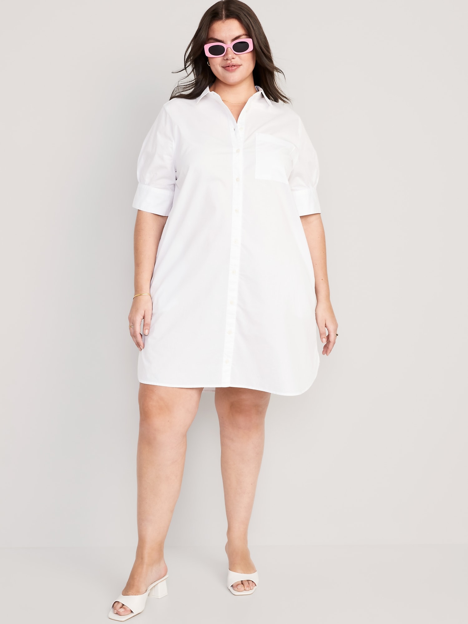 SHORT-SLEEVE SHIRT DRESS (40% OFF TODAY)