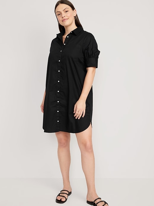 SHORT-SLEEVE SHIRT DRESS (40% OFF TODAY)