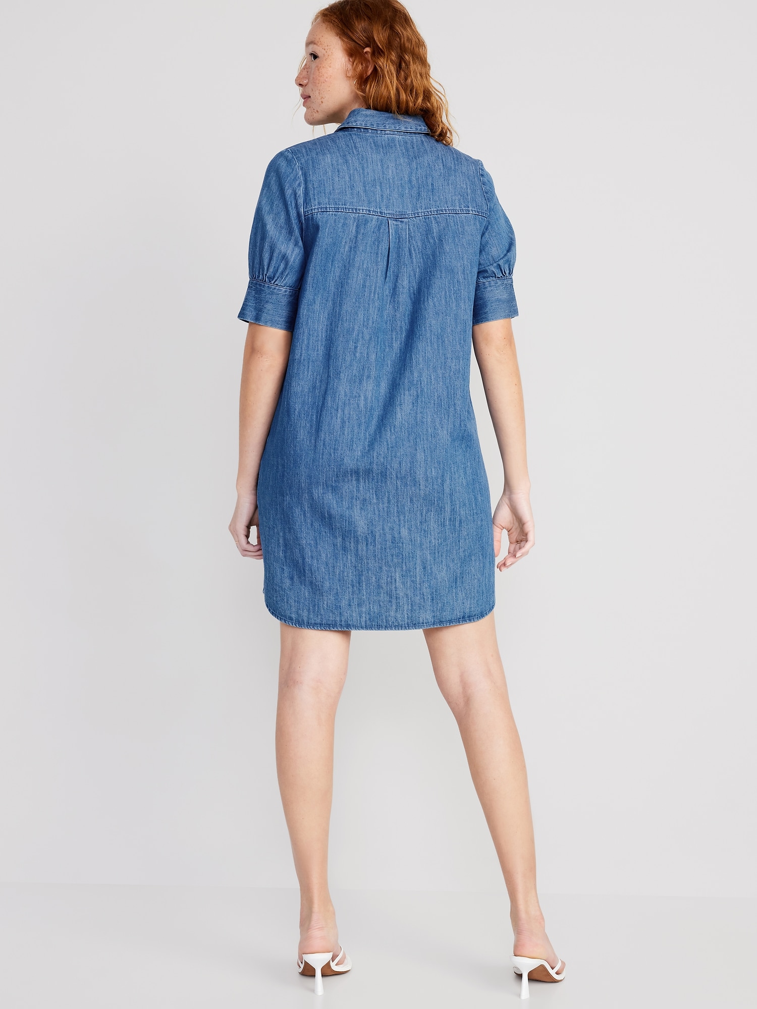 SHORT-SLEEVE SHIRT DRESS (40% OFF TODAY)