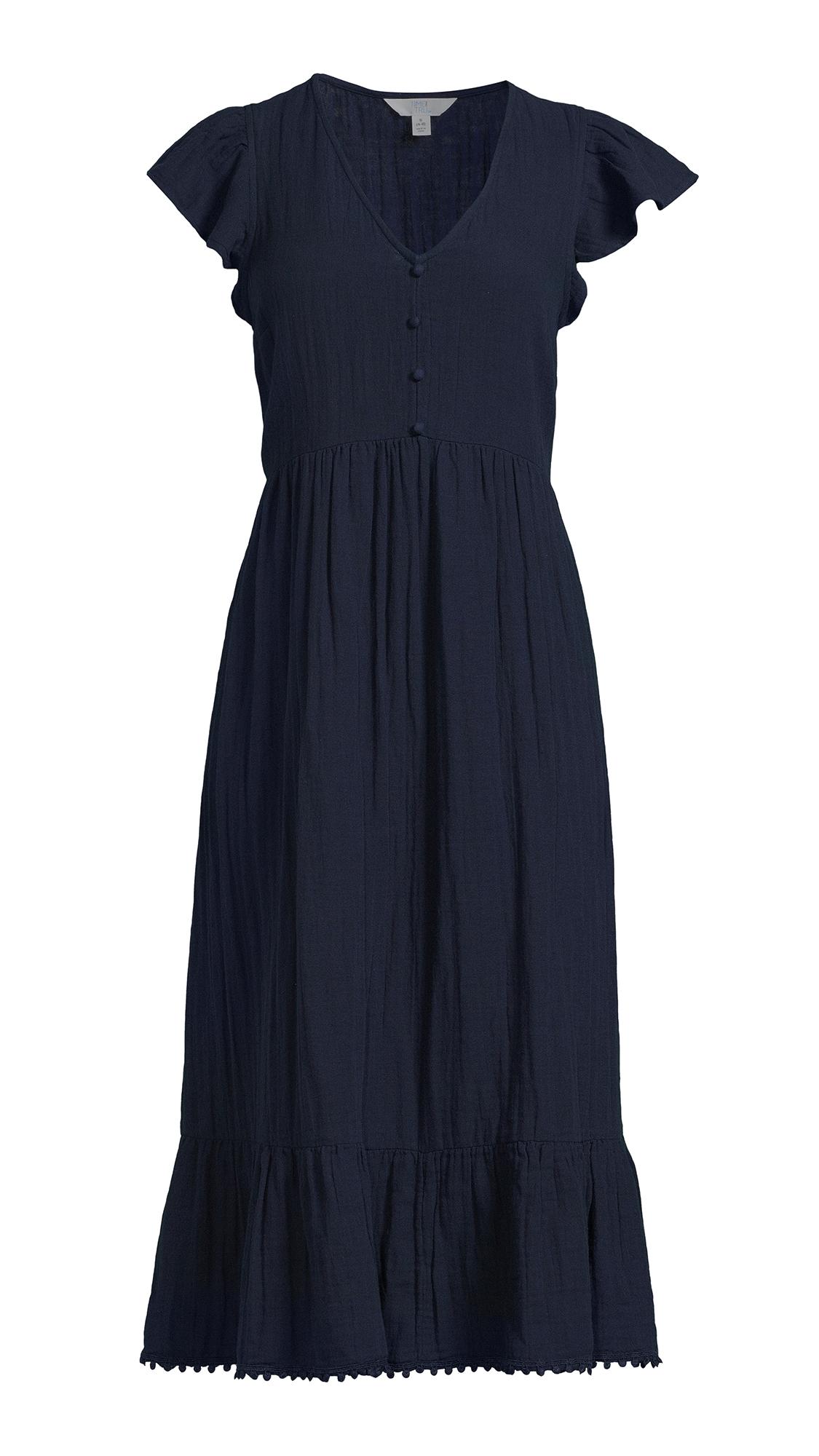 🎁💝Women's Flutter Sleeve Midi Dress